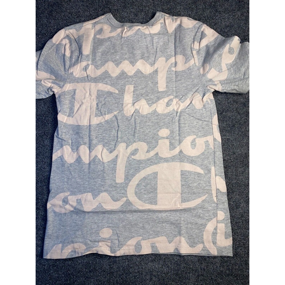 Champion Heritage Tee Shirt Mens Small Gray Athletic Apparel Crew Neck Pony Logo - Picture 2 of 6
